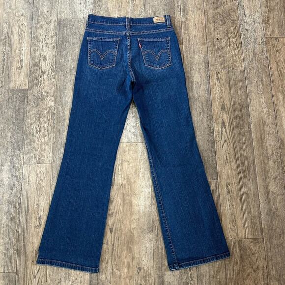 Levi's 512 PERFECTLY SLIMMING Sz 6S Mid Rise Boot Cut Jeans Denim Pants 27x29.5 - Picture 2 of 12